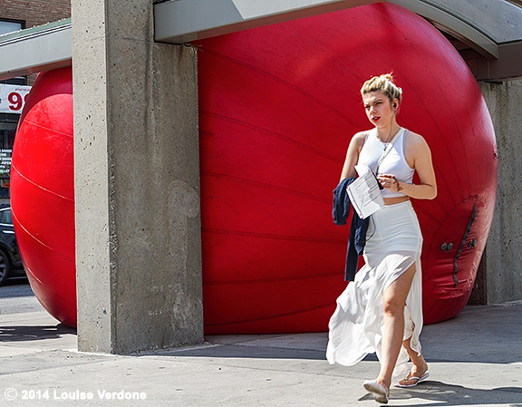 Red Ball at Jean-Talon Train Station 3