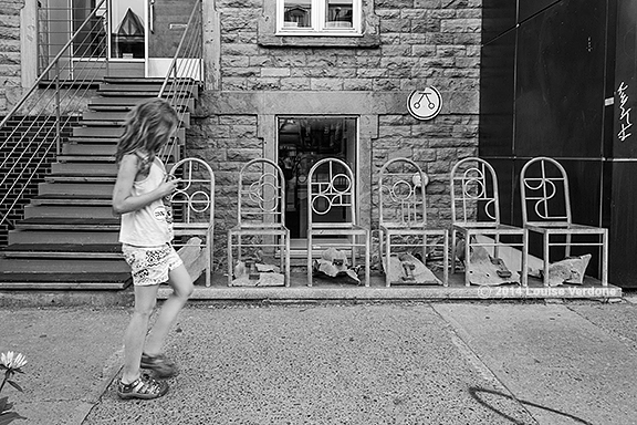 Girl and Chair Sculpture