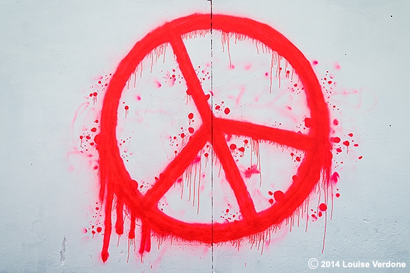 Fluorescent Peace Sign