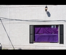 Facade with Purple Window