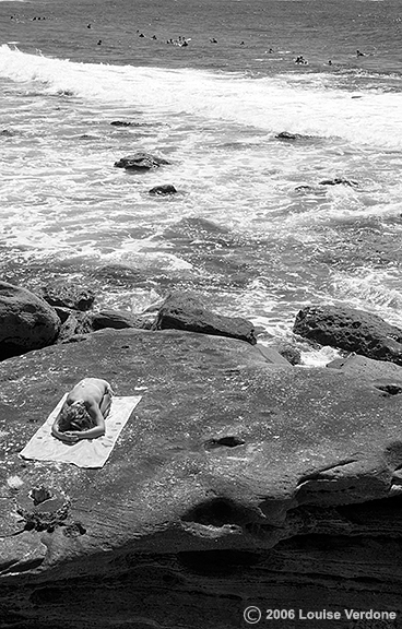 Girl on a towel