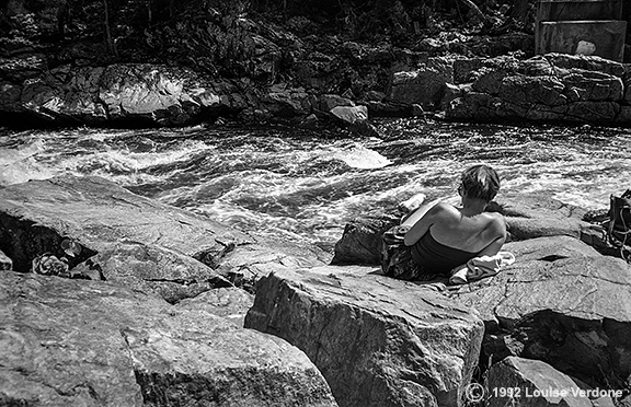 Reader on a Rock