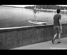 Paddle Surfer and Man