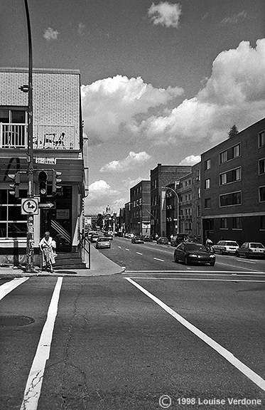 Lines, Woman and Car