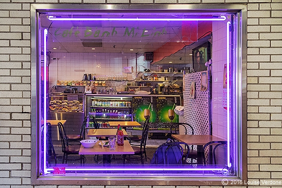 Purple neon Cafe