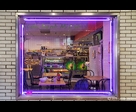 Purple neon Cafe