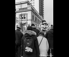 Giant Stuffed Bear in Crowd