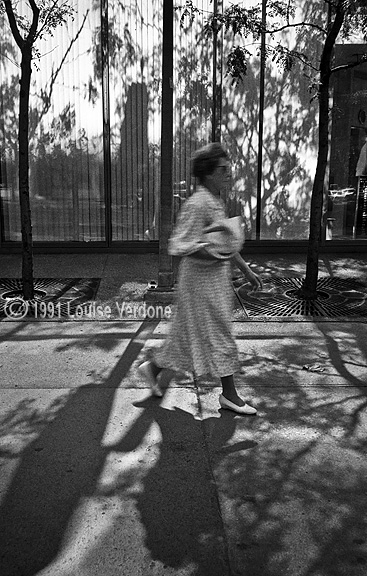 Blurred Woman and Shadows