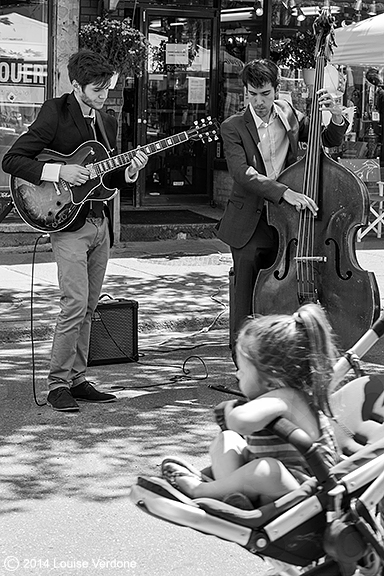 Toddler and Musicians