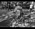 Cyclist and shadows
