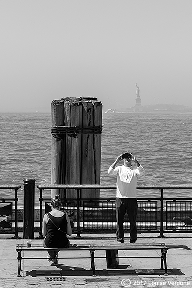 Statue de Liberté dans la brume