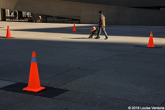 Stroller and Cones