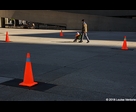 Stroller and Cones