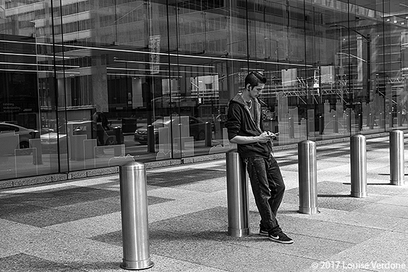 Colonnes et verre