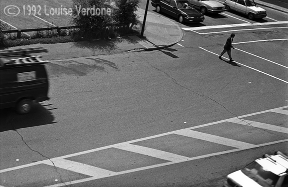 Man Crossing the Street