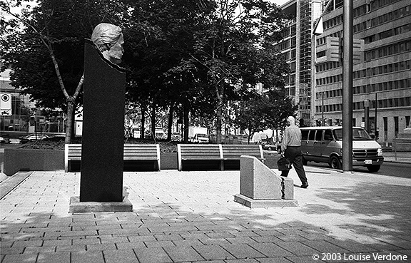 Bust Looking Toward Walker