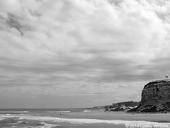 Seul à la plage