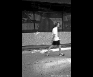 Blurred Man with White T-Shirt