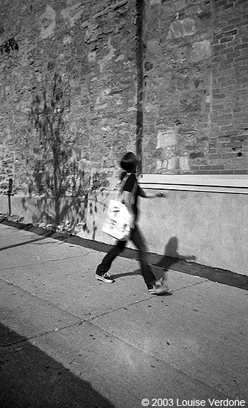 Blurred Woman and Tree Shadow