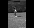 Blurred Woman in Vacant Lot