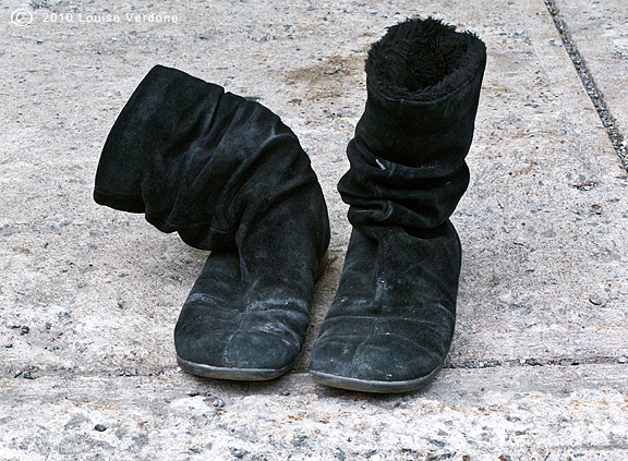 Bottines en suède