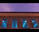 Blue windows and Violet Sky