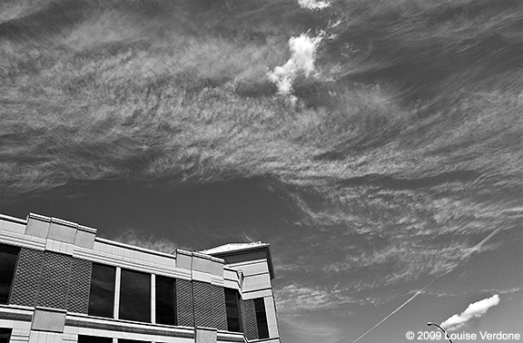 Clouds and Top of Building