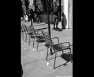 Chairs and Skateboarder