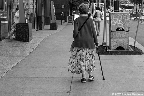 Woman With Cane