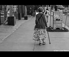 Woman With Cane