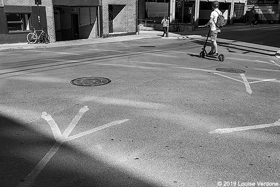 Trottinette et lignes créatives