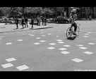 Cyclist and Squares