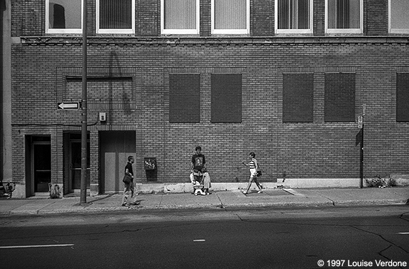 Passing By Father and Daughter