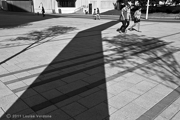 Road Shadow and Tree Shadows