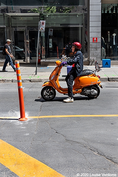 Orange Scooter