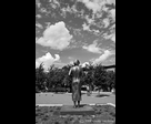 Statue, Man and Sky