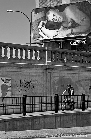 Dormeur et cycliste