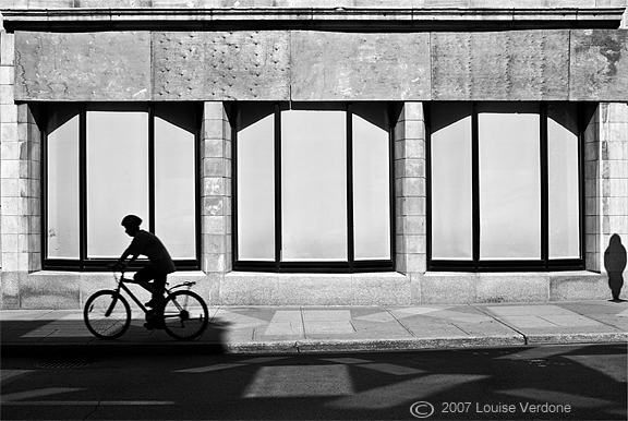 Cycliste sombre